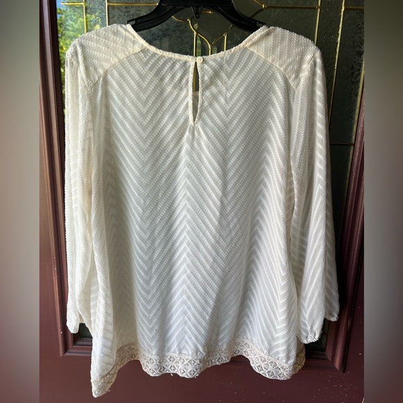 Eclair Pip crew neck blouse size M - Picture 2 of 6